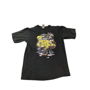 Ecko Unltd Boys Large Black Skateboard Punk T-Shirt  Graphic Print RN46795